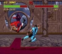 une photo d'Ã©cran de Mortal Kombat 2 sur Nintendo Super Nes